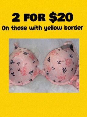🦜 LAURA ASHLEY Pink Smooth Finish Floral Padded Bra NWT 38C